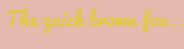 Image with Font Color E0CA3C and Background Color E4BAAE